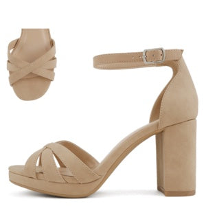 My Delicious Tatia-Dark Nude NB Dress Sandal