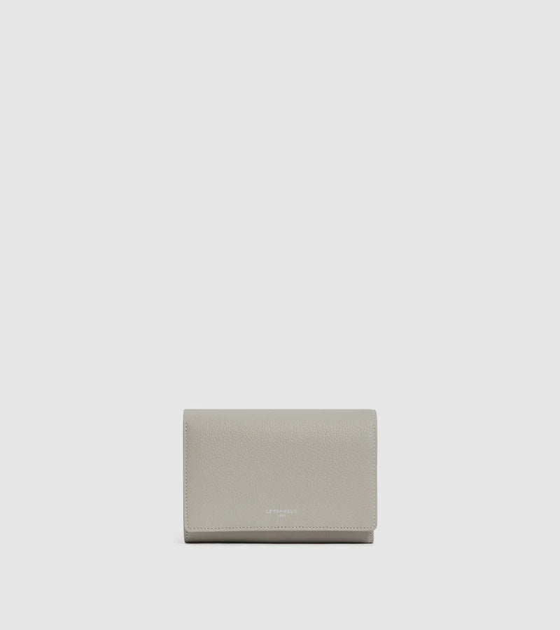 Emilie Wallet Grained Leather TEMI3304S11-Gray Pebble