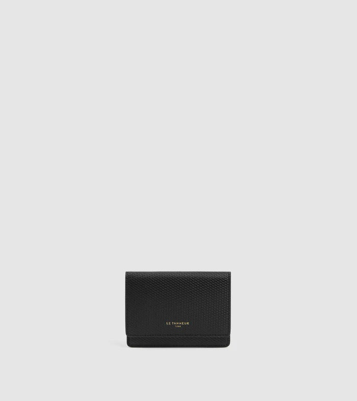 Emilie Flap Cardholder Signature T Leather TEMI3500Y41-Black