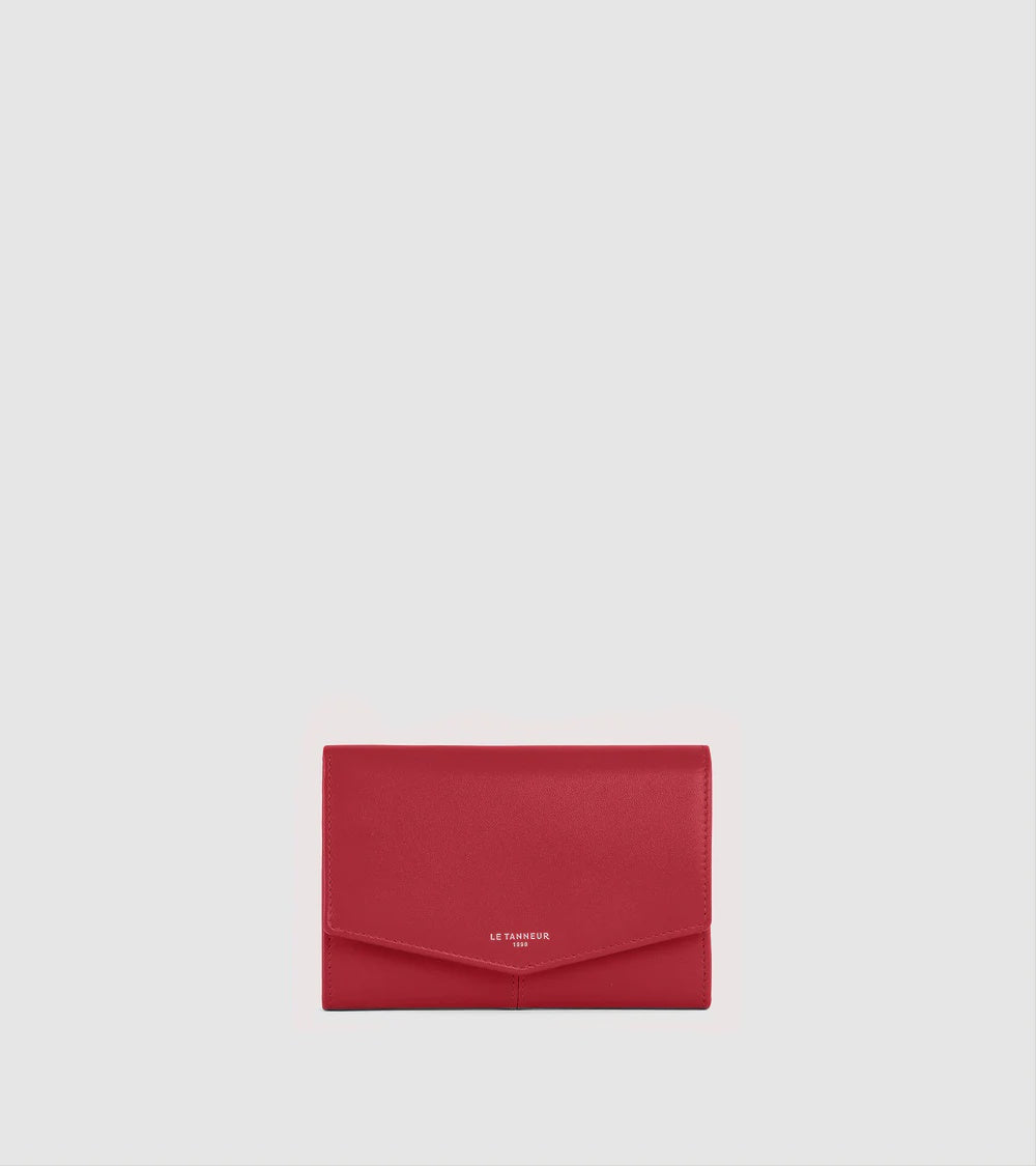 Charlotte Medium wallet in smooth leather Garnet TOTT3301R05