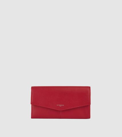 Charlotte Large wallet in smooth leather Garnet TOTT3302R05