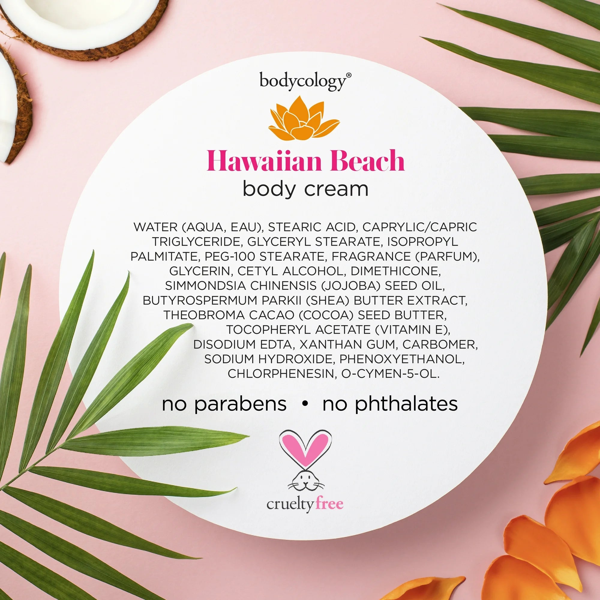 Bodycology Hawaiian Beach Body Cream 8oz