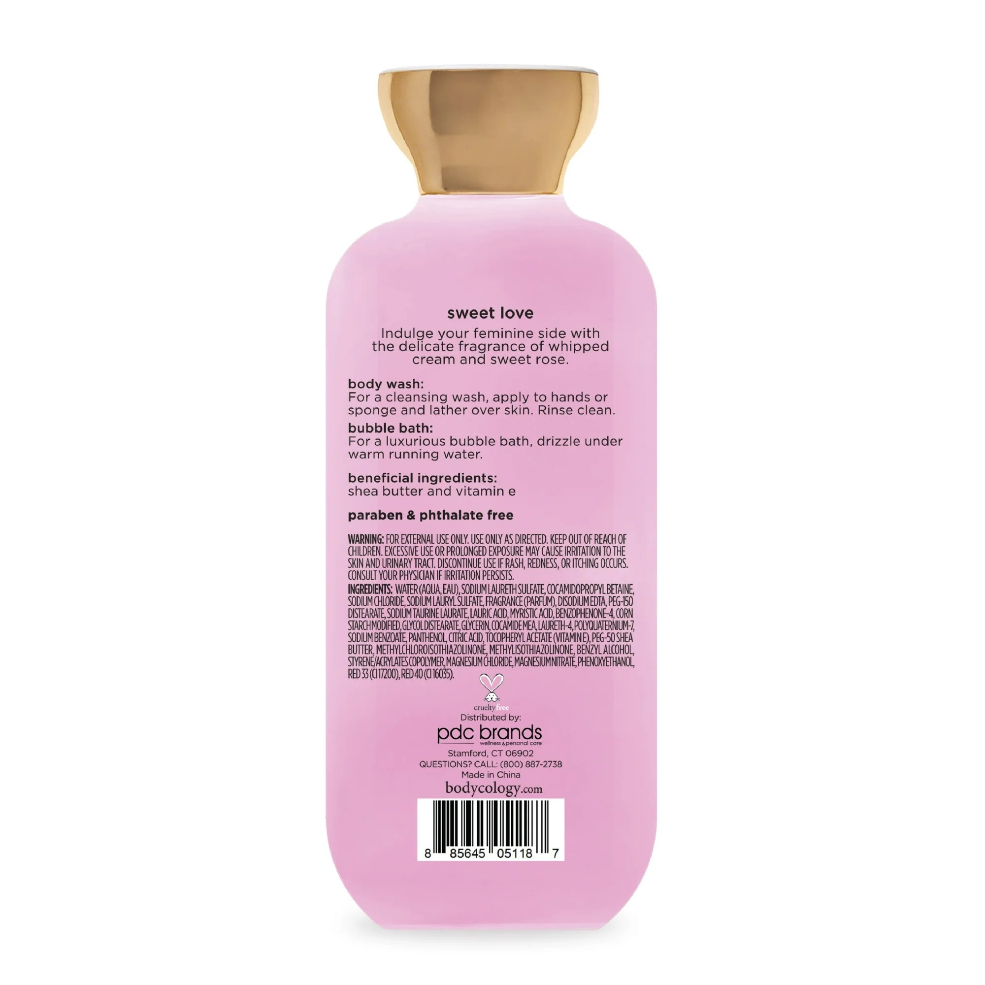 Bodycology Sweet Love  2in1 Body Wash 16oz
