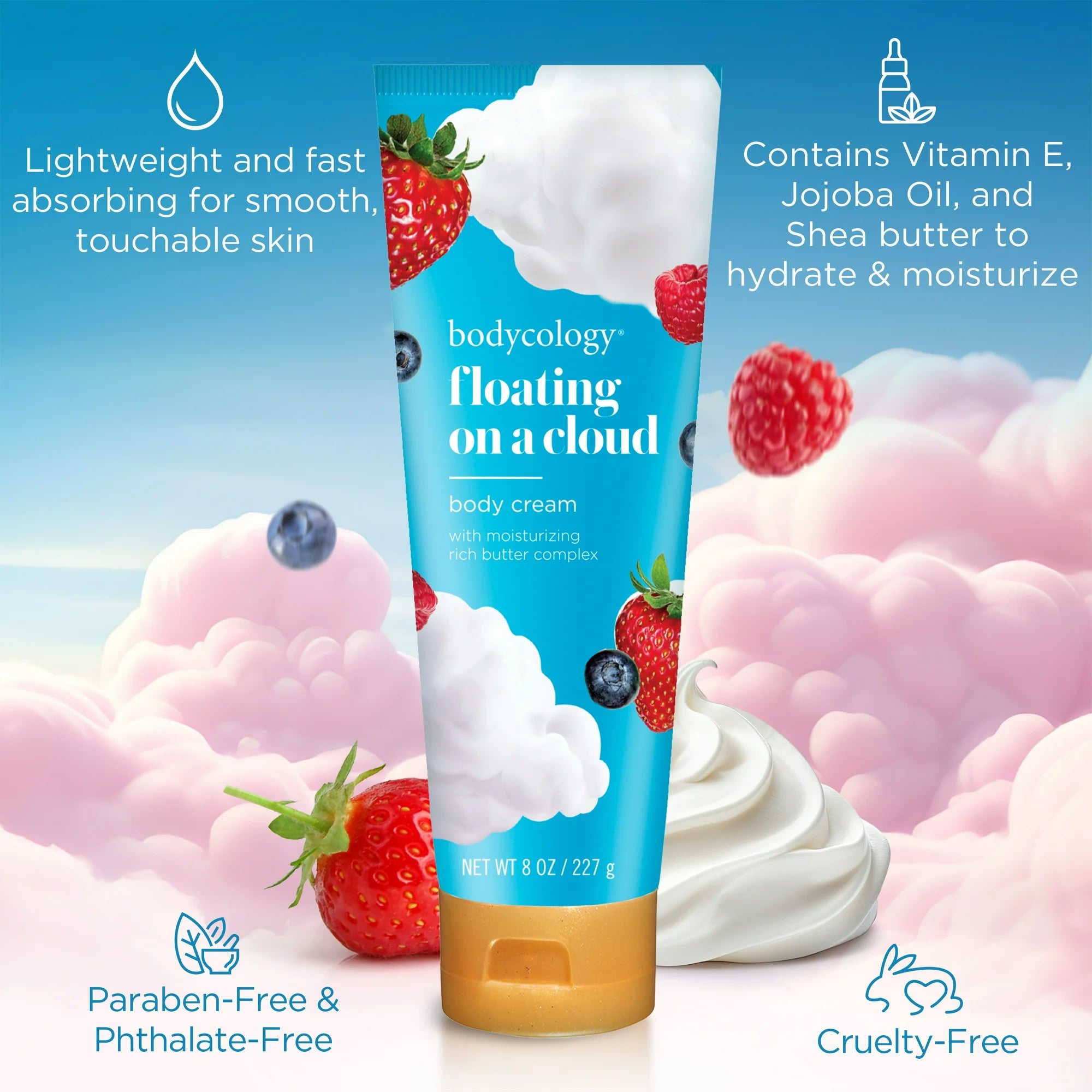 Bodycology Float On A Cloud Body Cream 8oz