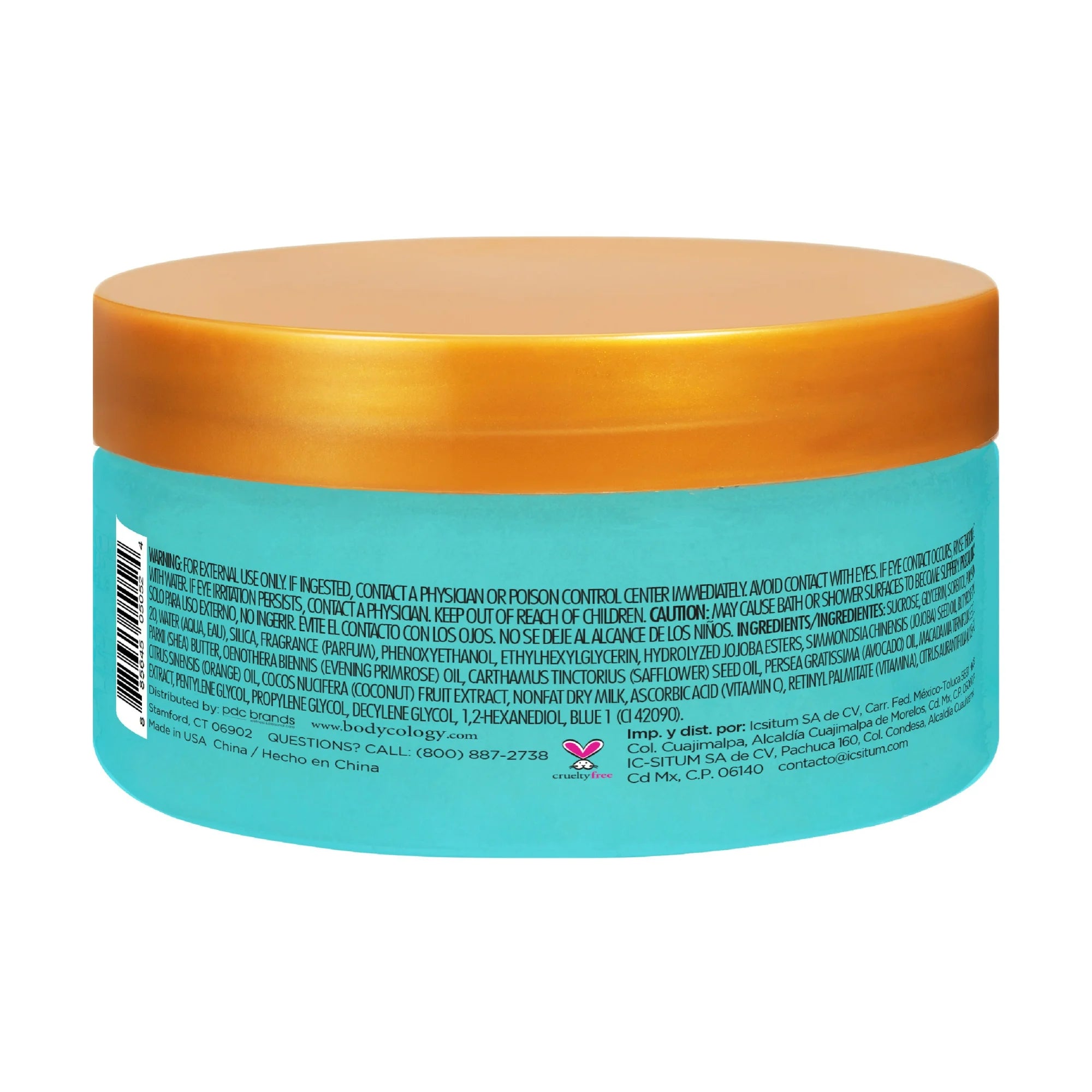 Bodycology Hawaiian Beach Sugar Scrub 10.5oz – Exfoliating Body Scrub for Smooth Glowing Skin