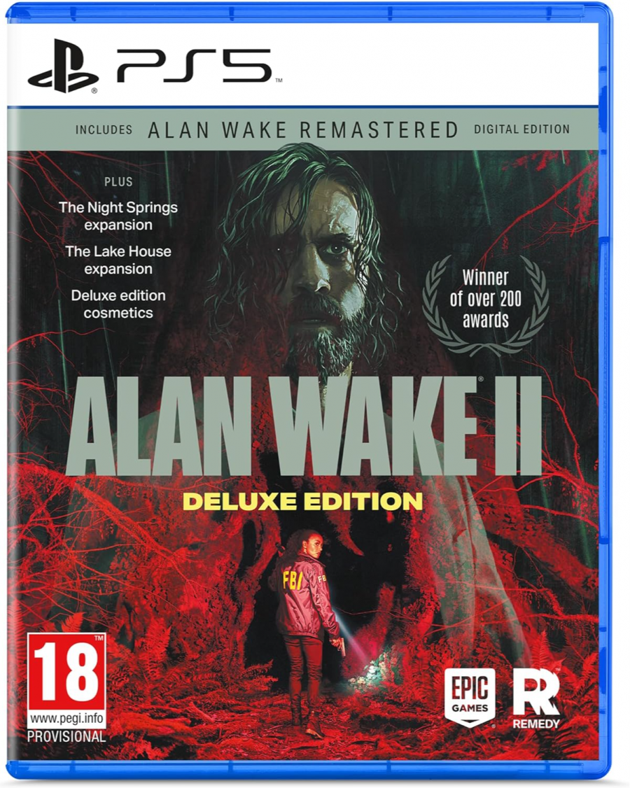 PS5 Alan Wake 2 Deluxe Edition Survival Horror Game with Expansion Pass