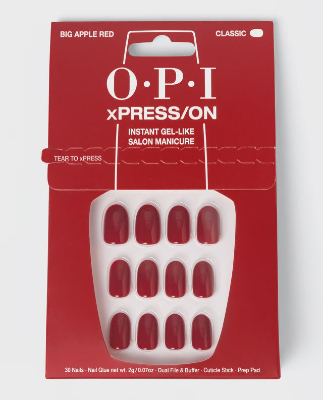 OPI Big Apple Red PressOn Nails