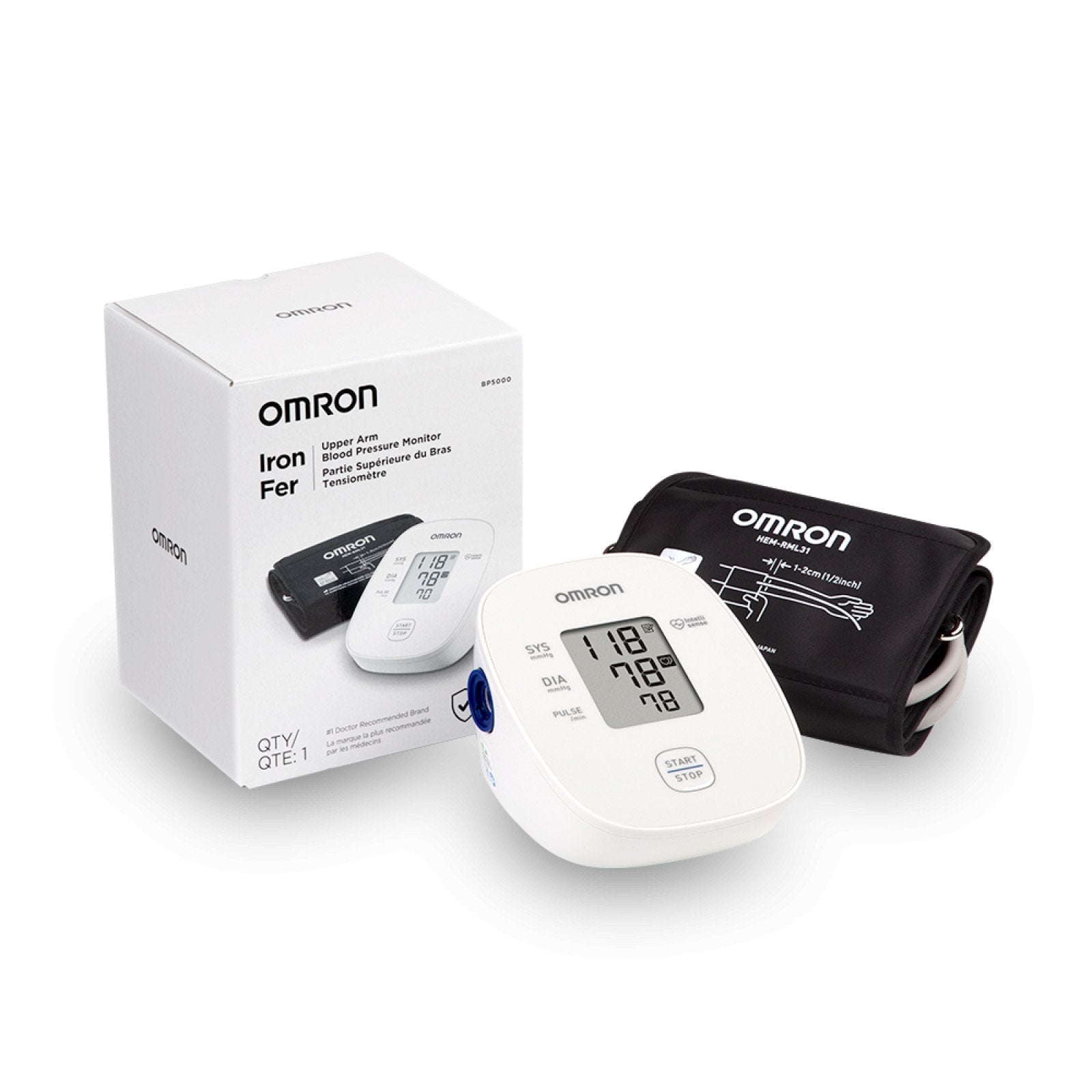 Omron Iron Upper Arm Blood Pressure Monitor
