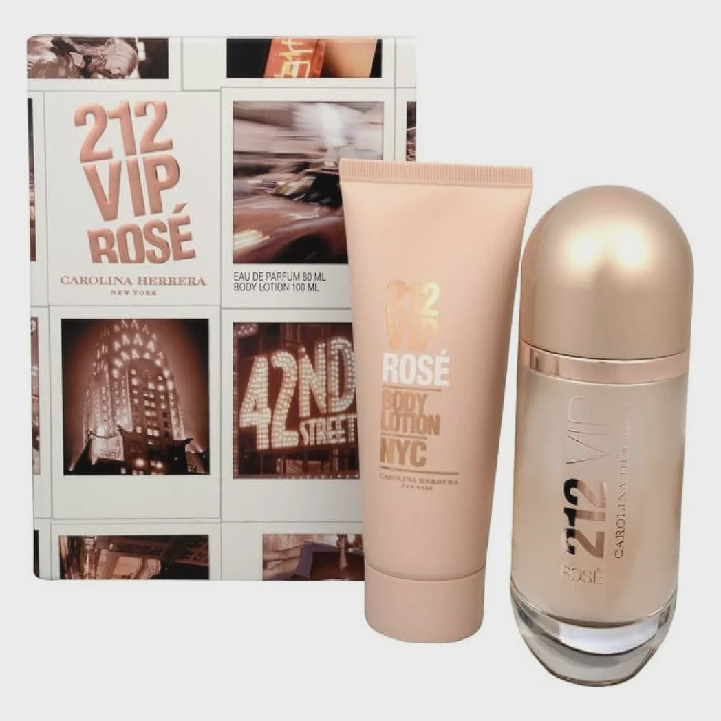 Carolina Herrera 212 VIP Rose Set 80ml + BL 100ml + MGSP HD26