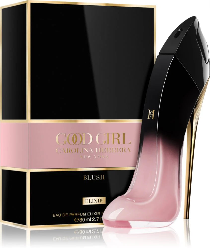 Carolina Herrera Good Girl Blush Elixir EDP 80ml – Intense Floral Amber Perfume for Women with Rose, Vanilla & Patchouli