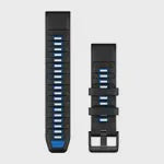 Garmin QuickFit® 22 Watch Bands Black/Pilot Blue 010-13392-09