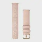 Garmin Quick Release Bands (20 mm) 010-12924-12 Blush Pink Woven Nylon with Light Gold