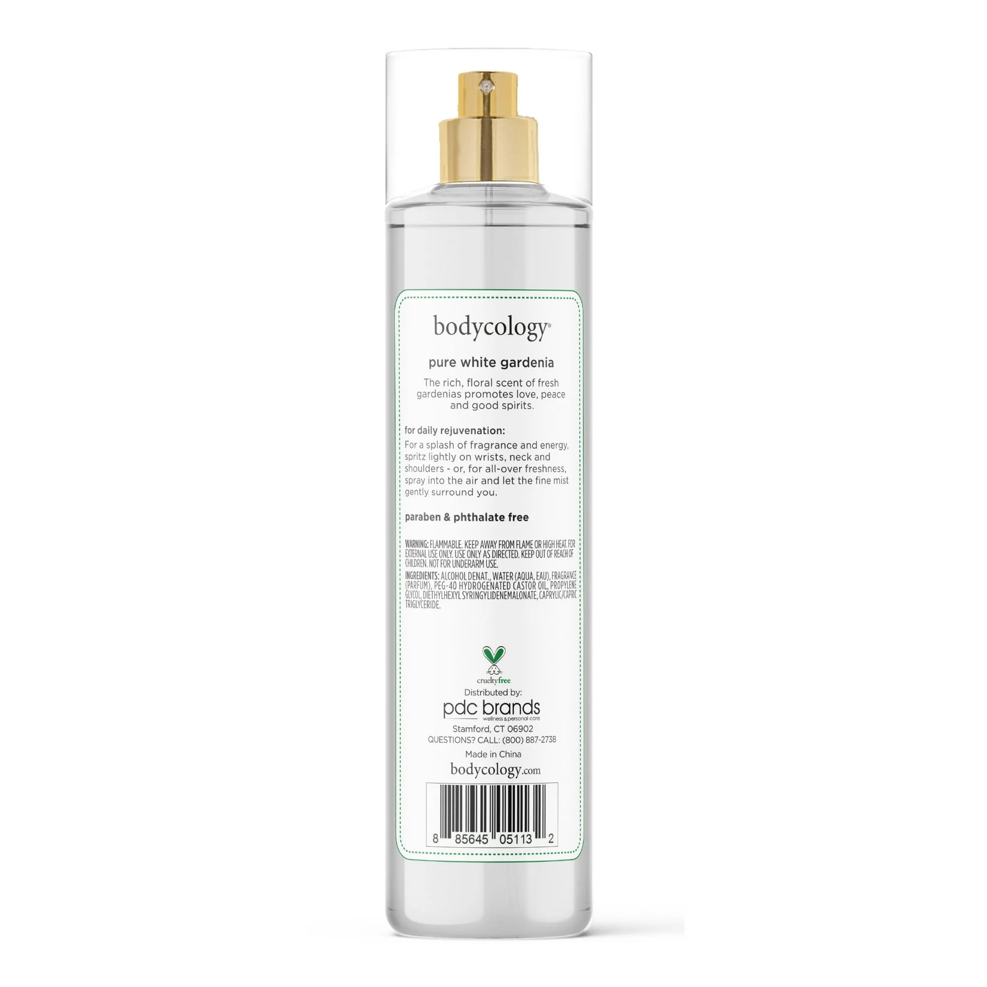 Bodycology Pure White Gardenia Fragrance Mist 8oz