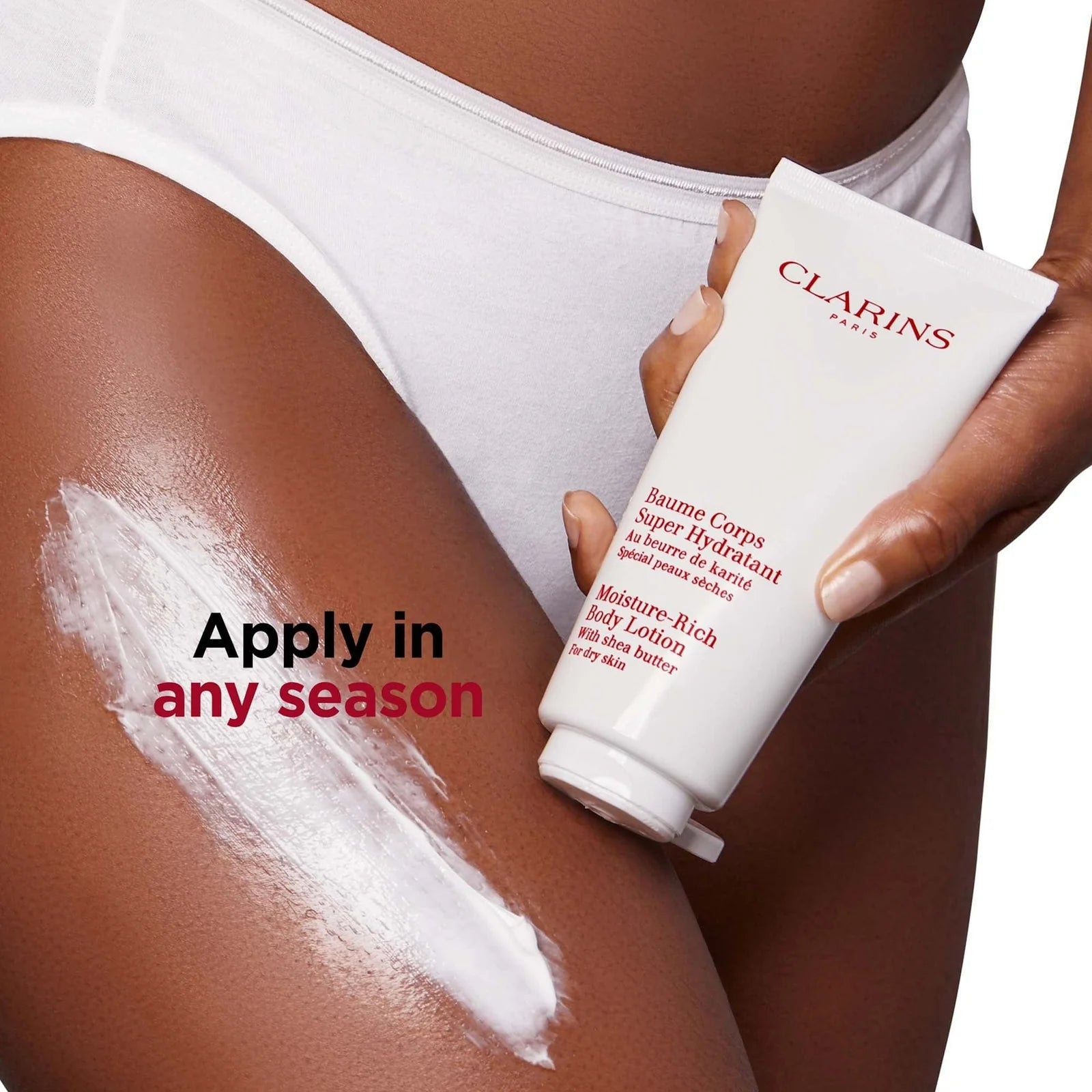 Clarins Moisture Rich Body Lotion with Shea 200ml – Nourishing Body Moisturizer