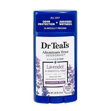 Dr Teal's Aluminum Free Deodorant Lavender, Paraben & Phthalate Free - 2.65 oz