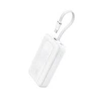 Anker Zolo Power Bank (10K, 30W) with a 5.4-inch (13.7 cm) built-in USB-C cable (A1688H21) (White)