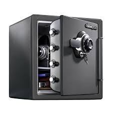 SentrySafe Fire-Resistant Safe and Water-Resistant Safe with Dial Combination, 1.23 Cu. ft (SFW123TTC)