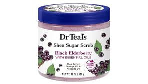 Dr Teals Shea Sugar Scrub, Black Elderberry-538 Grams