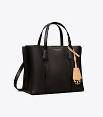 Tory Burch Small Perry Triple Compartment Tote Bag - Black