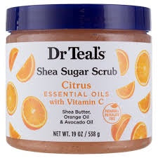 Dr Teals Shea Sugar Scrub, Citrus-538 Grams