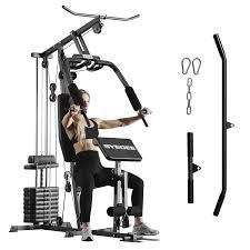 Syedee Home Gym Station, Workout Station with 105LBS Weight Stack (KF43GS03US-BWSTX-A001)