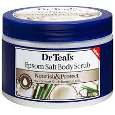 Dr Teals Epsom Salt Body Scrub and Protect Coconut oil-454Grams