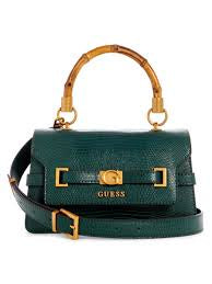 Guess Sibel Top Handle Flap Bag-KB950620-Forest