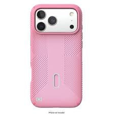 Quikcell Speck Presidio Lux Grip Case for Apple iPhone 17 – Ibis Pink/Dark Ibis/Kanom Green Protective Cover