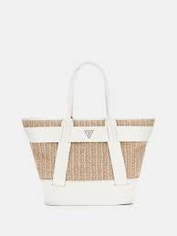 GUESS White TUANE TOTE