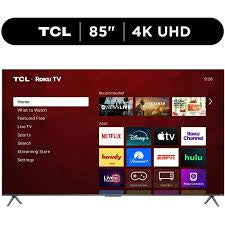 TCL 85S41CR 85" 4K Ultra HD 2160p HDR Smart LED Roku HDTV (2025 Model)