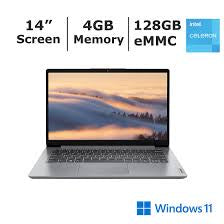 Lenovo - IdealPad 1 14IJL7 (82LV0075US) 14" HD Laptop Intel N4500 4GB RAM 128GB