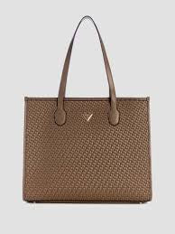 GUESS Silvana Girlfriend  Shoulder Bag Dark Taupe