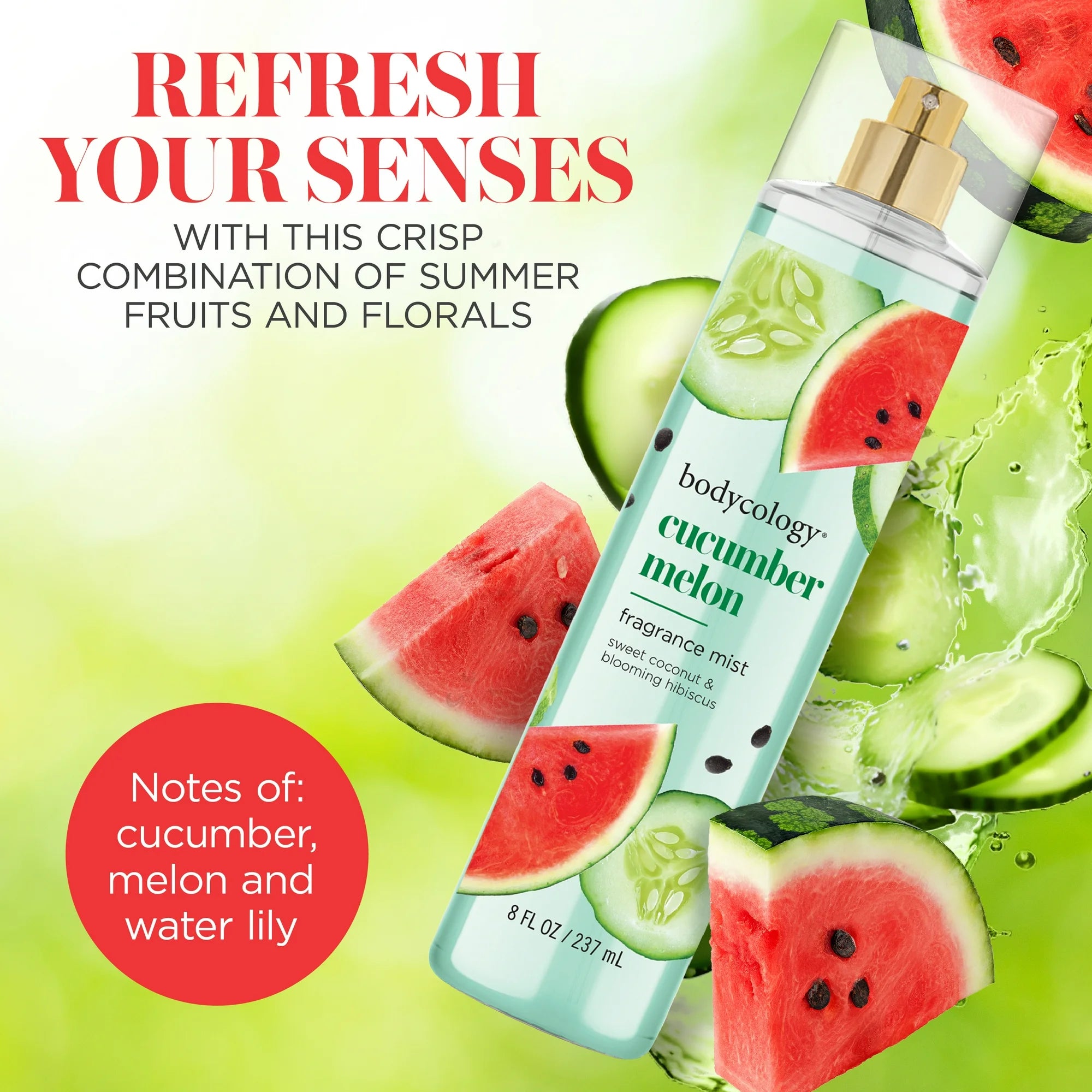 Bodycology Cucumber Melon Fragrance Mist8 oz