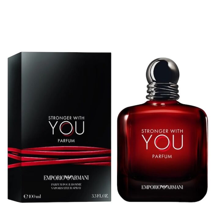 Giorgio Armani Stronger With You Parfum 100ml for Men – Intense Sweet Spicy Amber Fragrance