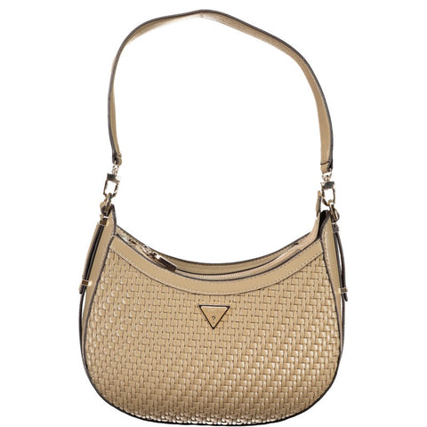 GUESS Murielle' Woven Effect Shoulder Bag - Dark Taupe