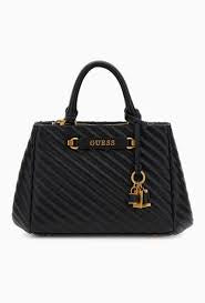 GUESS Black Sela Small Satchel Bag