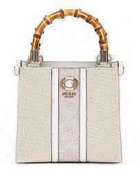 Guess Kerima Bamboo Mini Tote Bag AG933777 Natural Dove