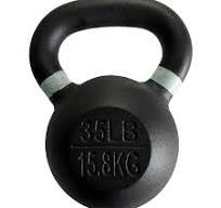 Everyday Essentials 35lb Kettlebell Weight – Full Body Strength Training Fitness Equipment