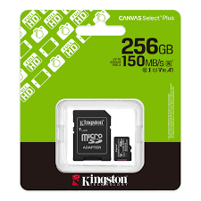 Kingston Canvas  G3 micro SDXC Memory Card - 256GB ( SDCS3/256GB )