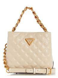 GUESS  Eire Small Bucket Bag Almond