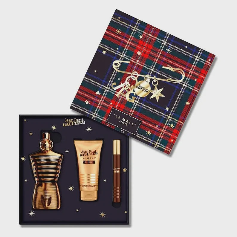 Jean Paul Gaultier Le Male Elixir Set EDP 125ml + SG75 + MG10 HD26