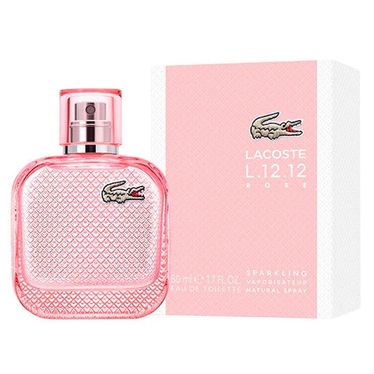 Lacoste L.12.12 Rose Sparkling EDT Spray 100ml Women’s Ambery Fruity Perfume