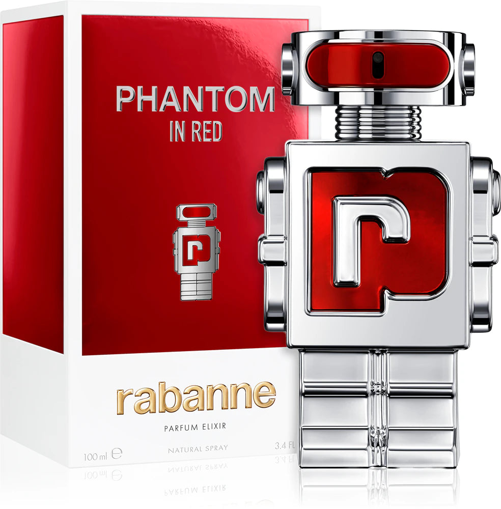 Paco Rabanne Phantom In Red Eau de Parfum 50ml Men’s Amber Woody Aromatic Fragrance
