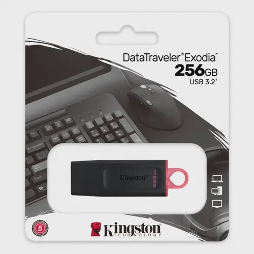 Kingston 256GB USB3.2 Gen1 DataTraveler Exodia (Black + Pink)