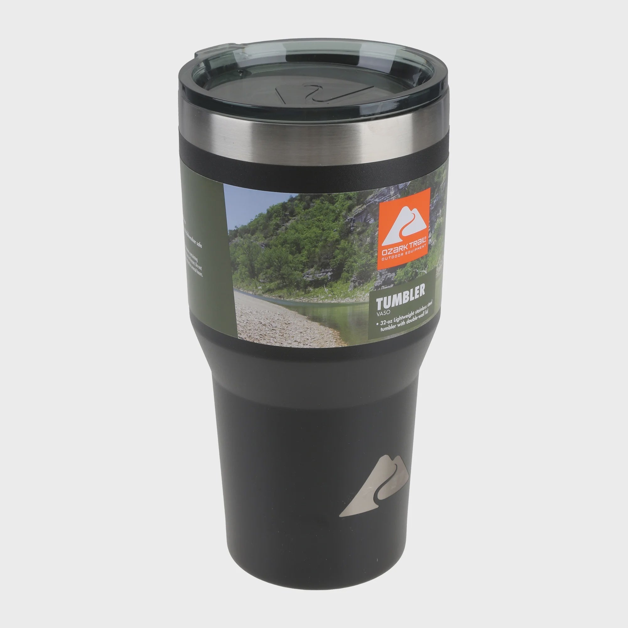 Ozark Trail Double Wall Vacuum Sealed Stainless Steel Tumbler 32 Ounce Black