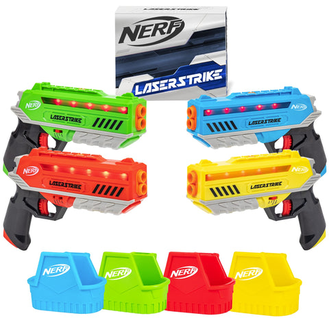 Nerf Laser Strike 4-Player Laser Tag Blaster Set