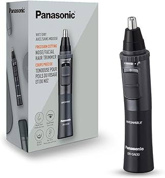 Panasonic Men’s Ear & Nose Hair Trimmer Wet Dry Hypoallergenic Dual Edge Blade