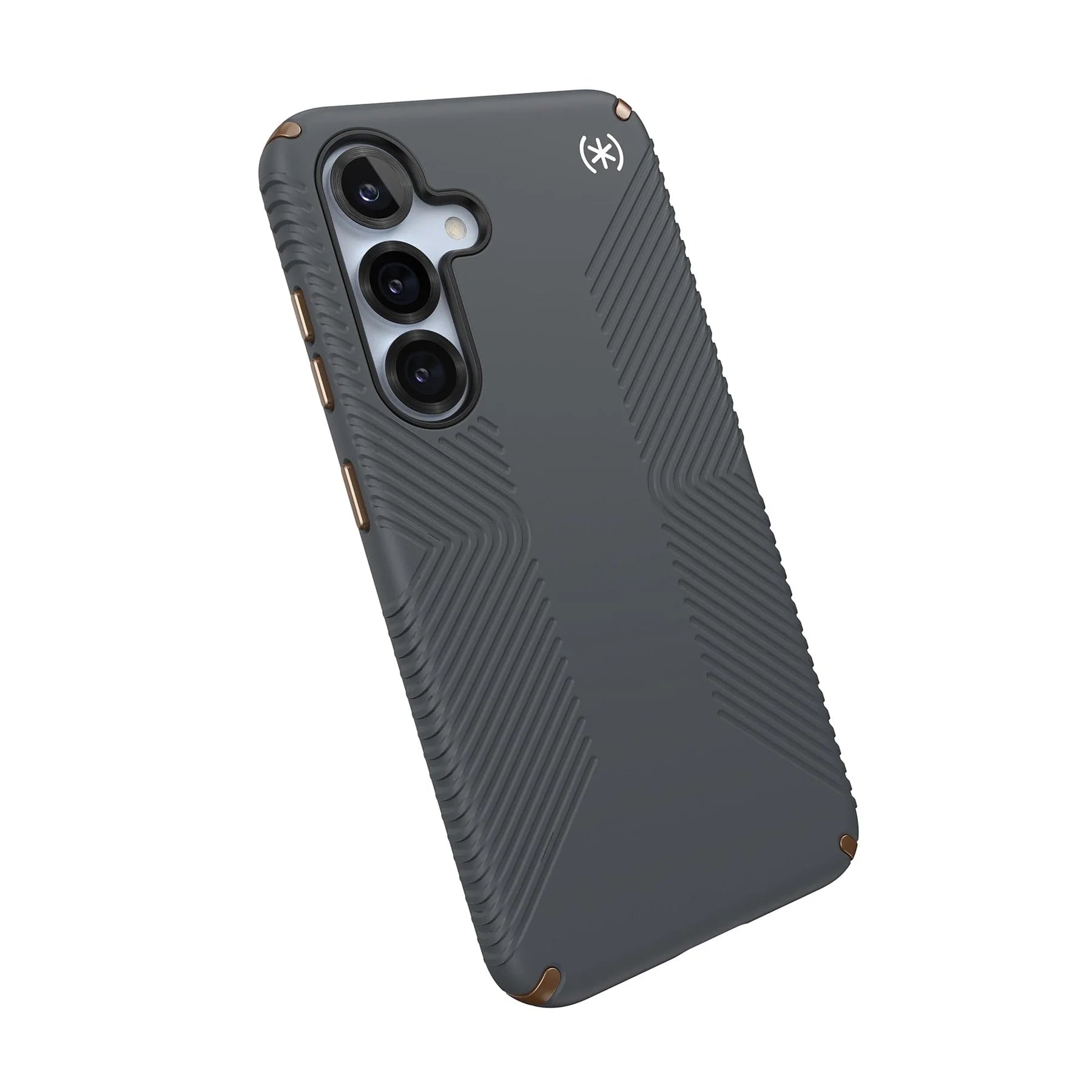 Quikcell Speck Presidio2 Grip + Magnet Case for Samsung Galaxy S25 Ultra – Charcoal Grey/Cool Bronze/White