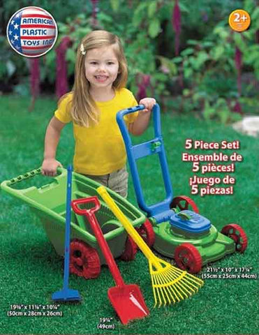 American Plastic Toy 5 piece Gardener Set