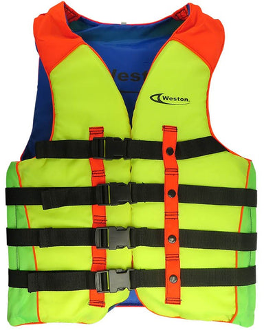 Weston CXL Swim Life Jacket Large Size Orange/Yellow